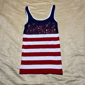 American flag tank